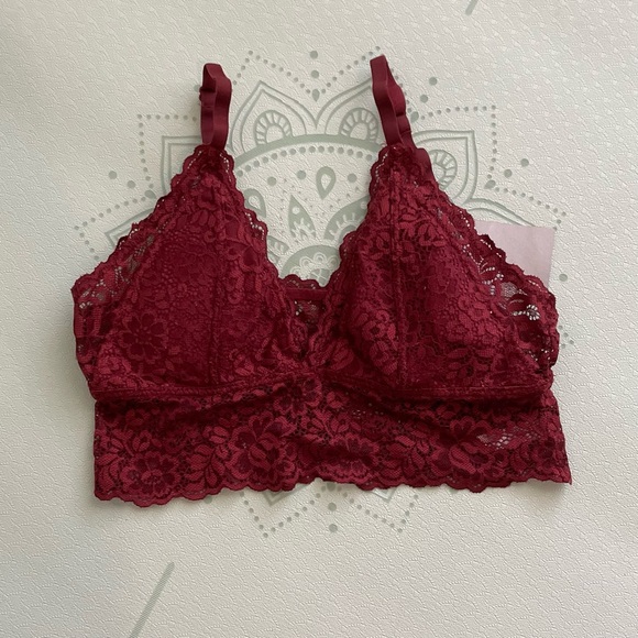 Gianni Bini Rust Soft Lace Padded Bralette w/ Adjustable Straps Sz Medium NWT - Picture 5 of 8